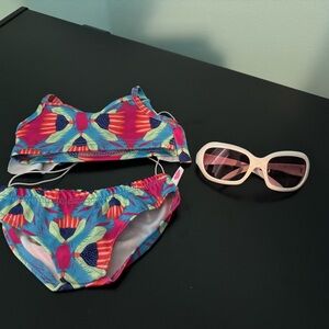 Build a Bear bikini set with sunglasses